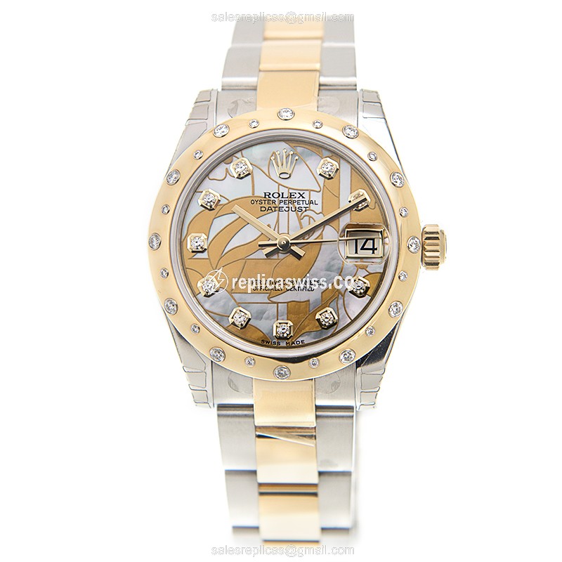 Rolex 178343GMOPFLO_O DATEJUST Automatic 18kt Gold & Diamond & Steel