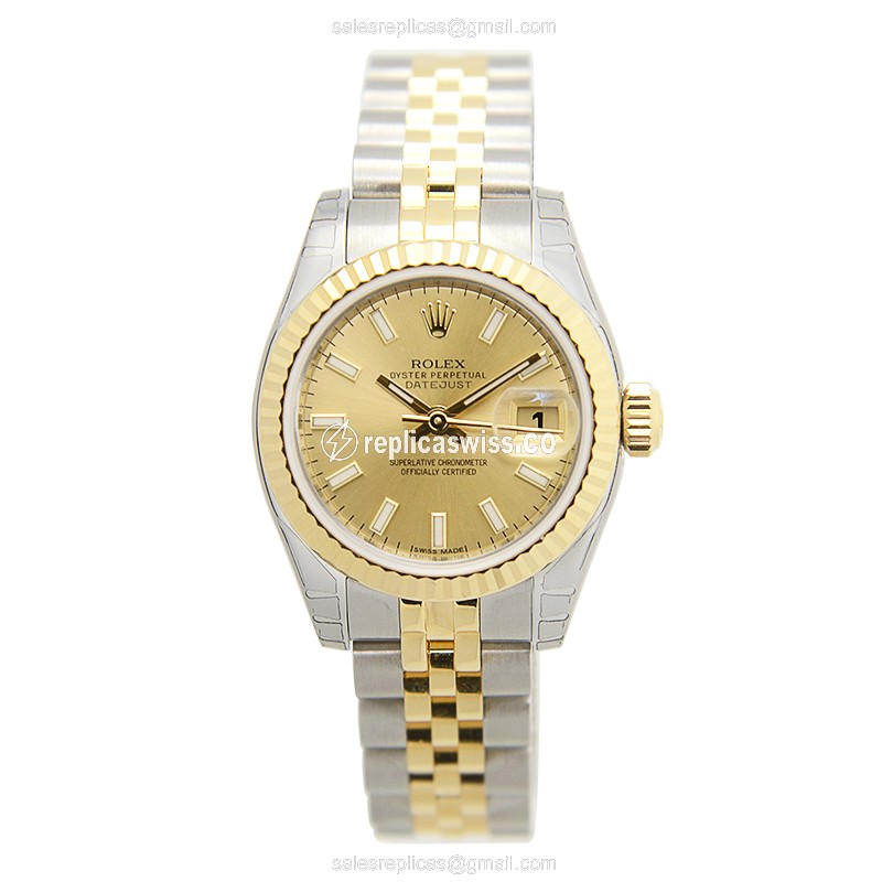 Rolex 179173CH LADY DATEJUST Automatic 18kt Gold & Steel