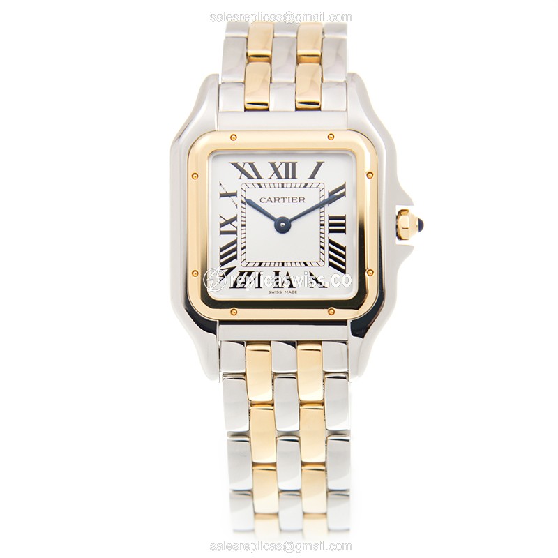 Cartier W2PN0007 PANTHeRE DE CARTIER Quartz 18kt Gold & Steel