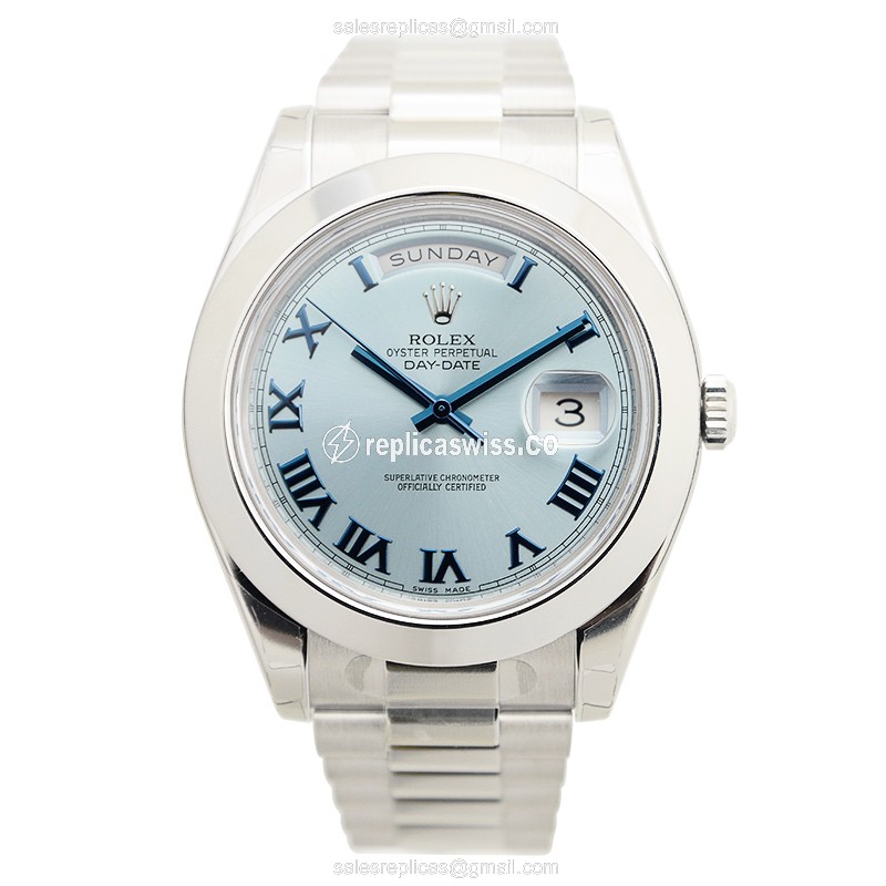 Rolex 218206BLRN DAY-DATE Automatic 18kt White Gold