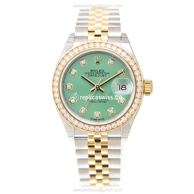 Rolex 279383RBR-GGN_J LADY DATEJUST Automatic 18kt Gold & Diamond & Steel