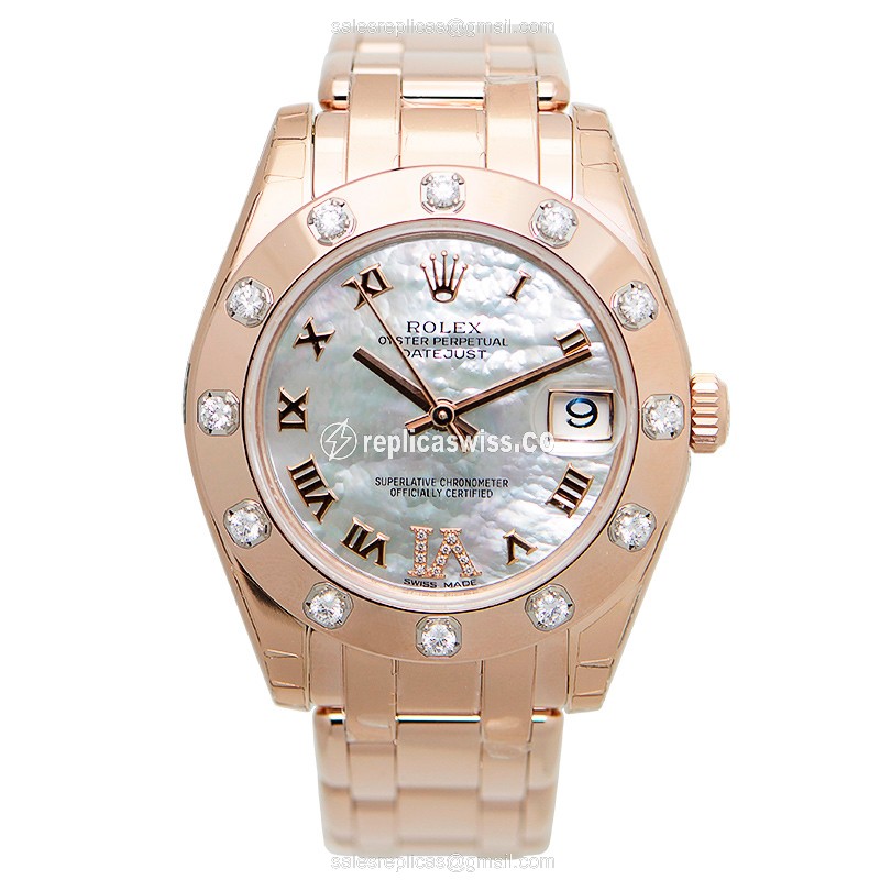 Rolex 81315NRVIDIA LADY DATEJUST Automatic 18kt Rose Gold & Diamonds