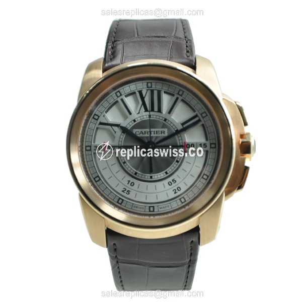 Cartier W7100004 CALIBRE DE CARTIER Manual Wind 18kt Rose Gold