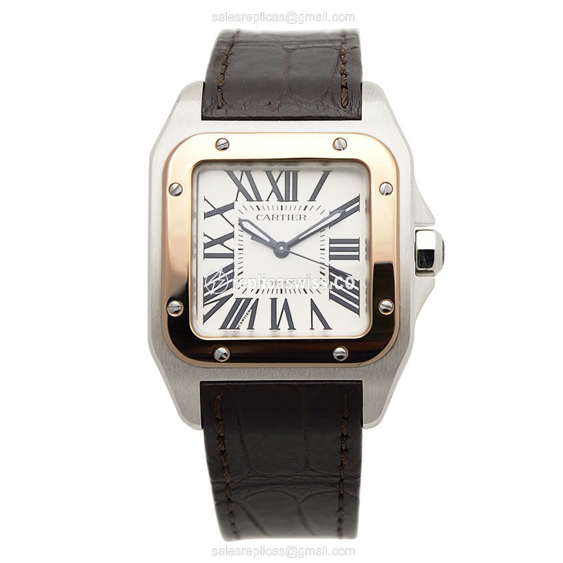 Cartier W20107X7 SANTOS Automatic 18kt Rose Gold