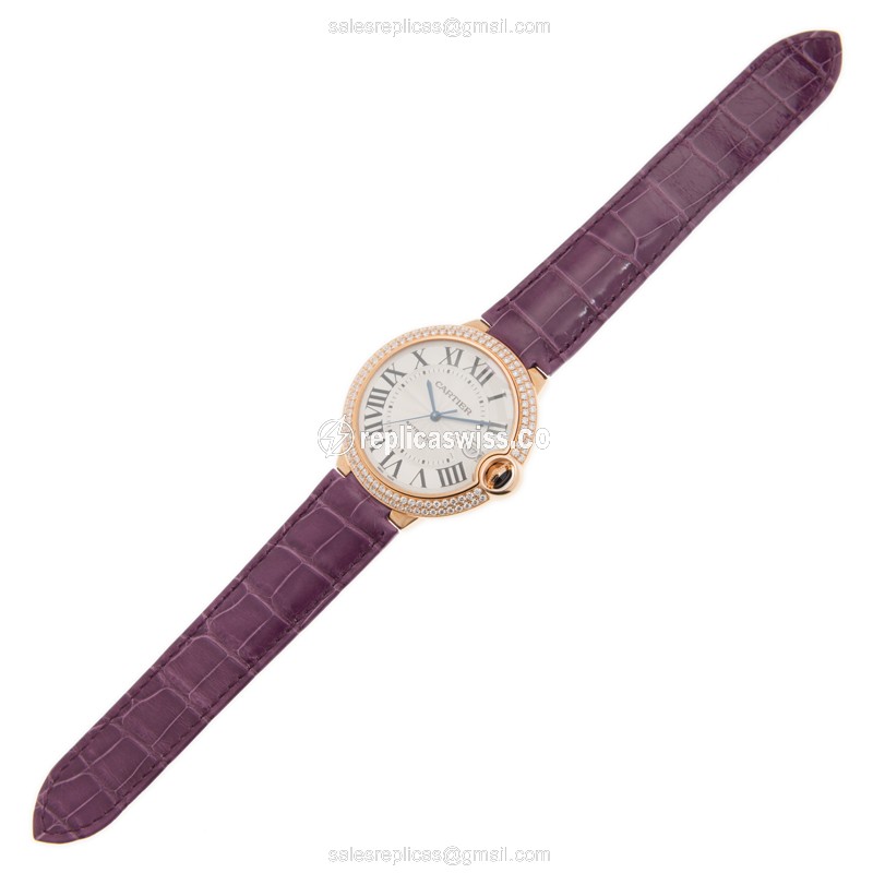 Cartier WE900851 BALLON BLEU Automatic 18kt Rose Gold & Diamonds