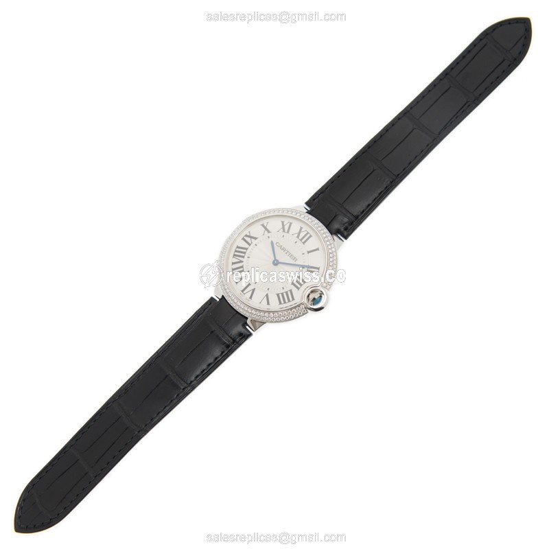 Cartier WE902056 BALLON BLEU Manual Wind 18kt White Gold & Diamond
