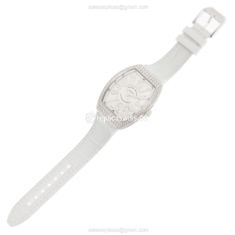 Franck Muller V 32 SC AT FO D (AC.BC) VANGUARD Automatic Stainless Steel & Diamonds