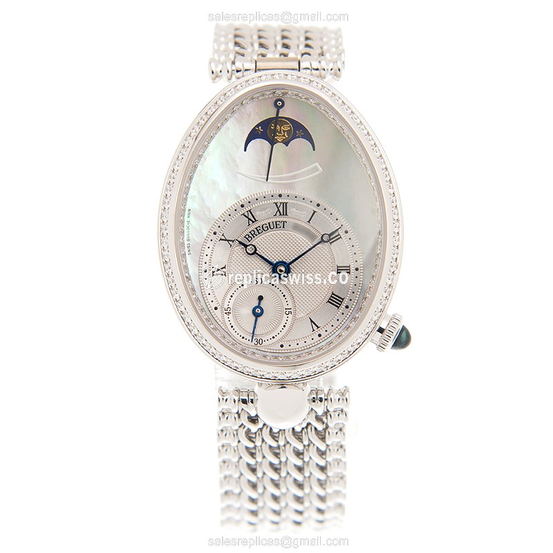Breguet 8908BB/52/J20/D000 REINE DE NAPLES Automatic 18kt White Gold & Diamond