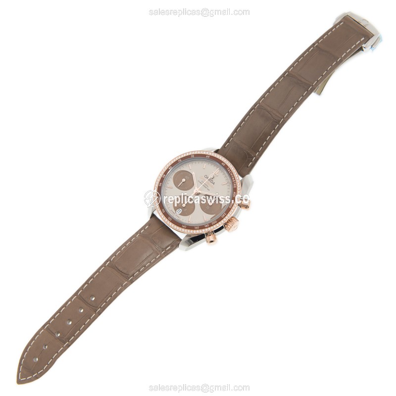 Omega 324.28.38.50.02.002 SPEEDMASTER Automatic 18kt Rose Magic & Diamond
