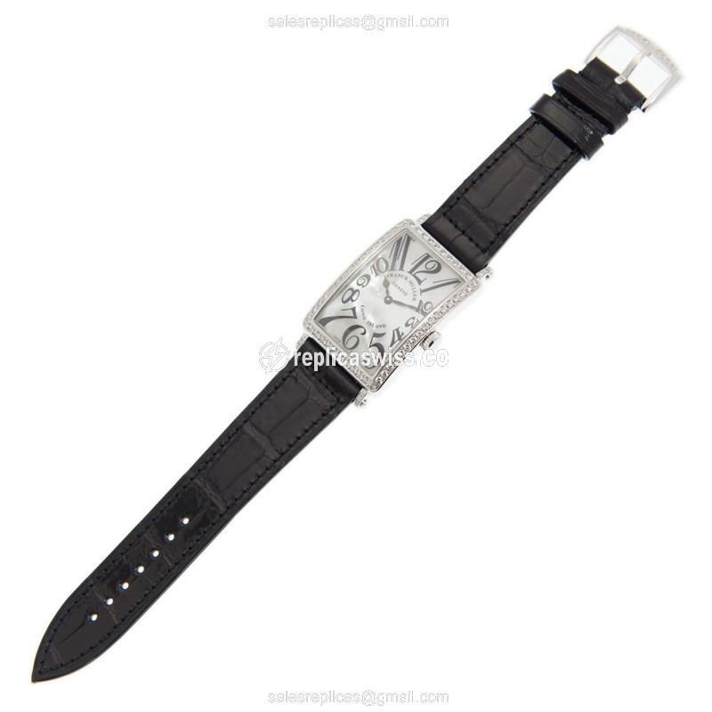 Franck Muller 952 QZ MOP D 1R (AC) LONG ISLAND Quartz Stainless Steel & Diamonds