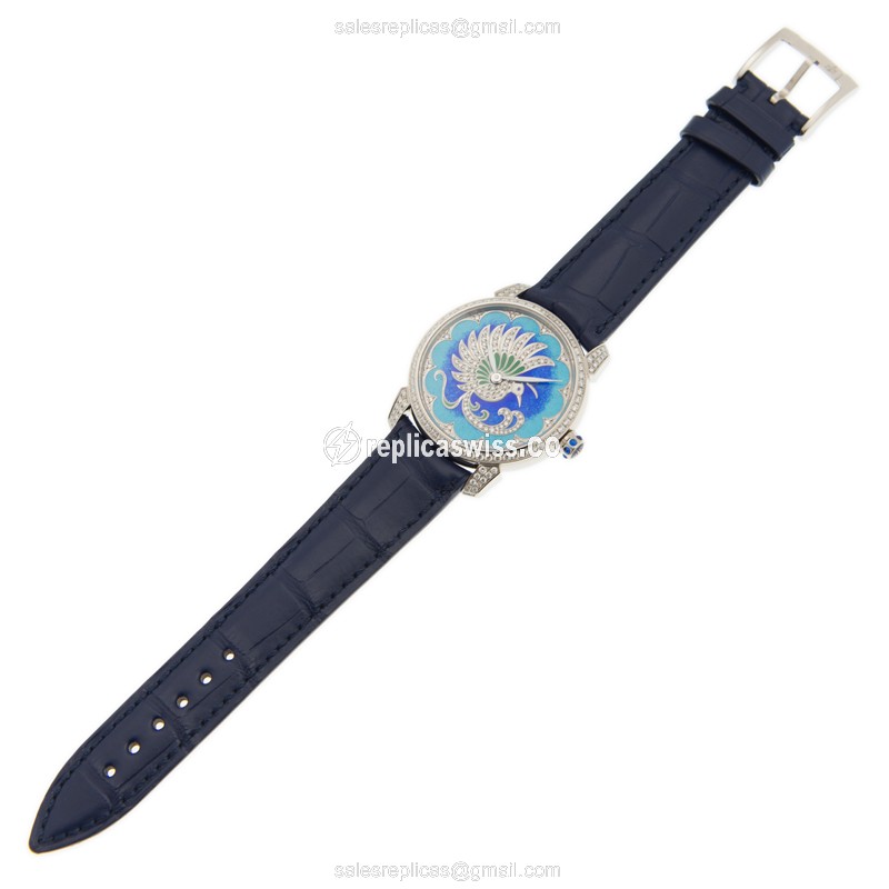 Ulysse Nardin 8150-112/PB CLASSIC Automatic 18kt White Gold & Diamond