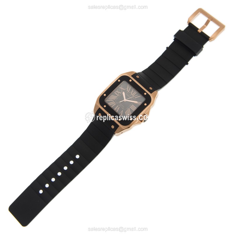 Cartier W20124U2 SANTOS Automatic 18kt Rose Gold