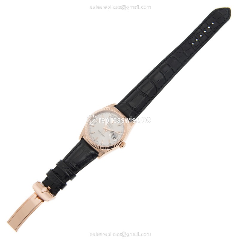 Rolex 118135GY DAY-DATE Automatic 18kt Rose Gold