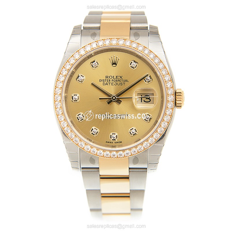 Rolex 116243G DATEJUST Automatic 18kt Gold & Steel