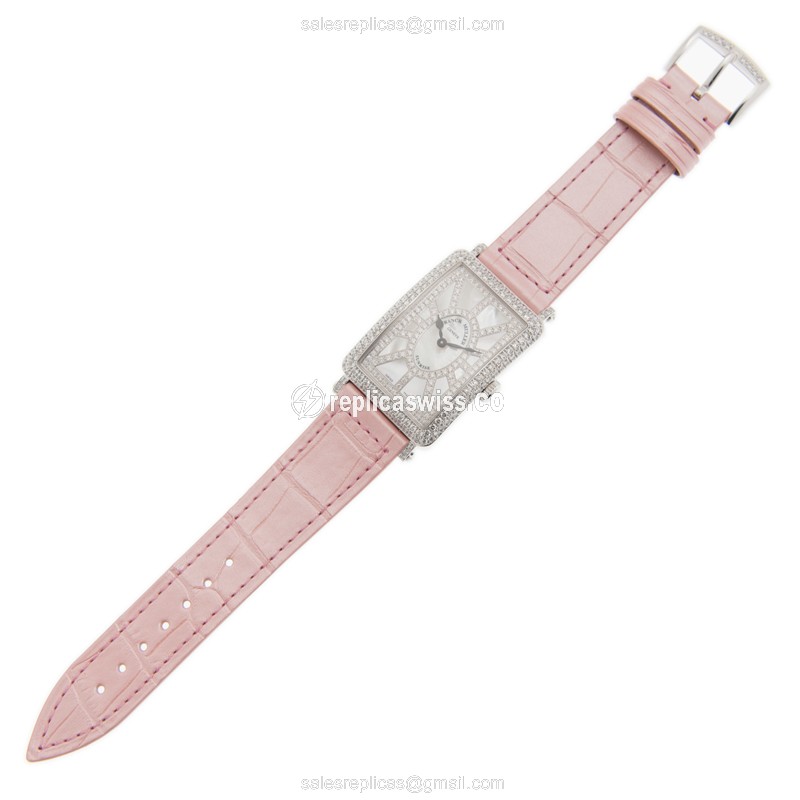Franck Muller 952 QZ SNR D CD (OG) LONG ISLAND Quartz 18kt White Gold & Diamond