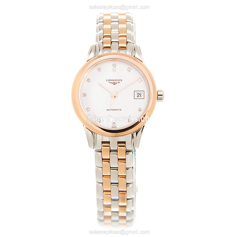 Longines L4.874.3.99.7 FLAGSHIP Automatic 18kt Rose Gold & Steel