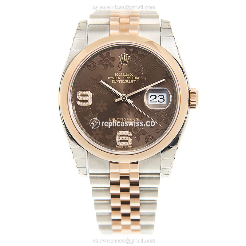 Rolex 116201 DATEJUST Automatic 18kt Rose Gold & Steel