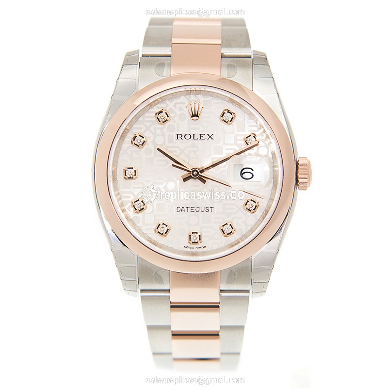 Rolex 116201J DATEJUST Automatic 18kt Rose Gold & Steel