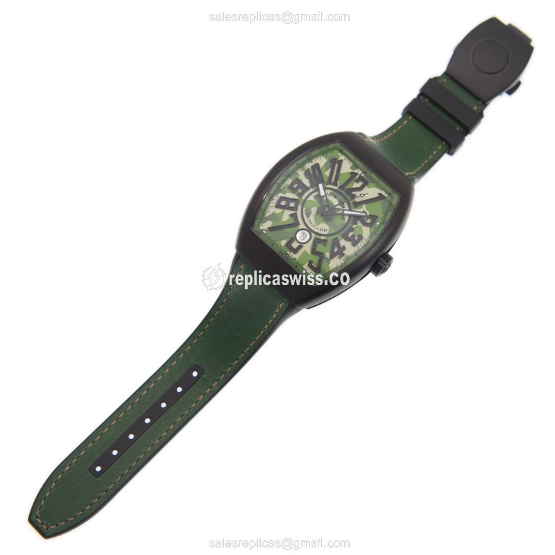 Franck Muller V 45 SC DT CAMOU (TT.NR.MC.VE) VANGUARD Automatic Stainless Steel