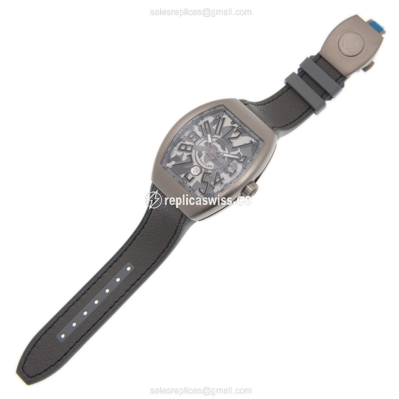 Franck Muller V 45 SC DT CAMOU (TT.MC.TT) VANGUARD Automatic Stainless Steel
