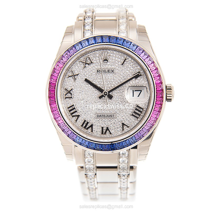 Rolex 86349SAF DATEJUST Automatic 18kt White Gold & Sapphire