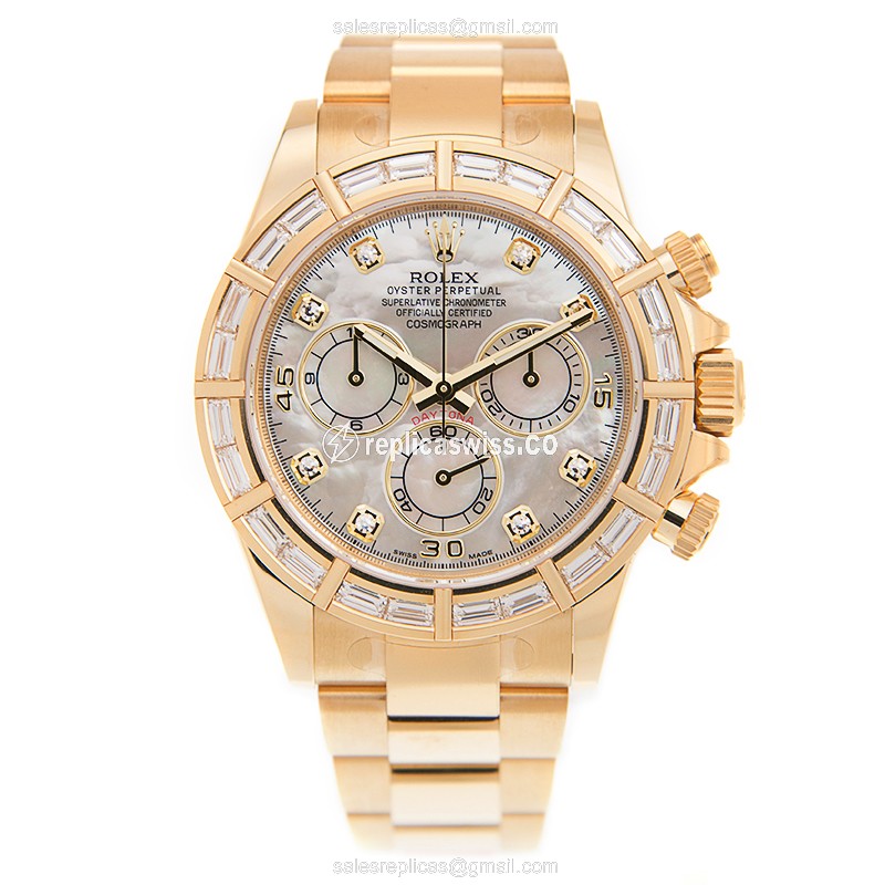Rolex 116568BR DAYTONA Automatic 18kt Gold & Diamond