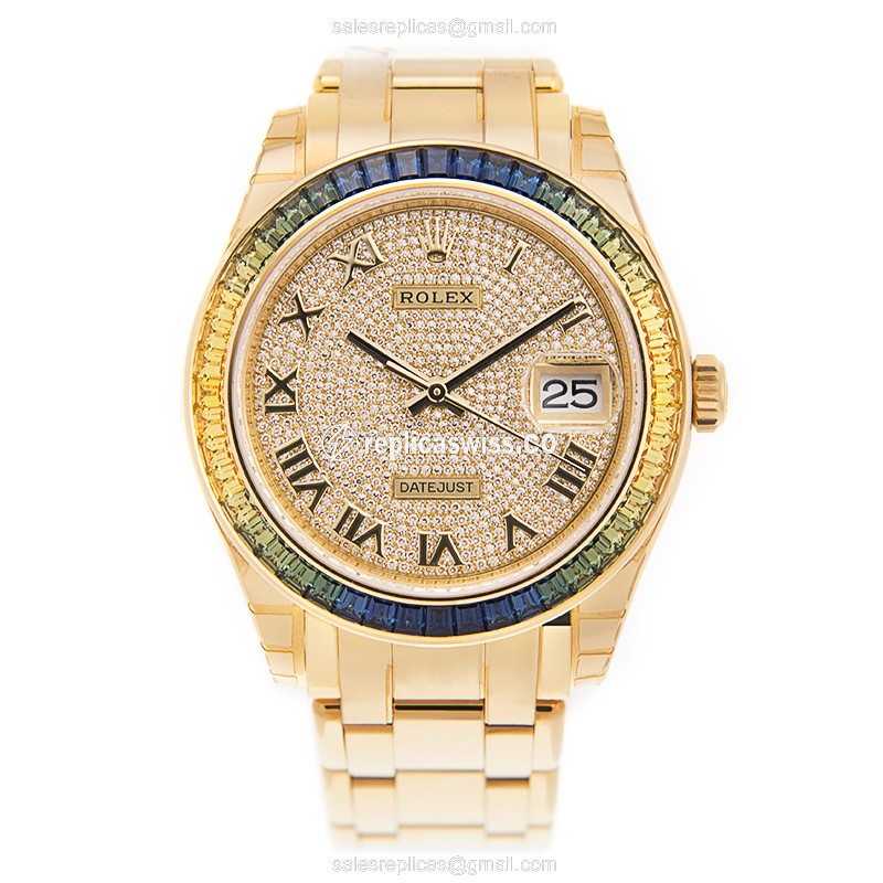 Rolex 86348SAB DATEJUST Automatic 18kt Gold & Diamond