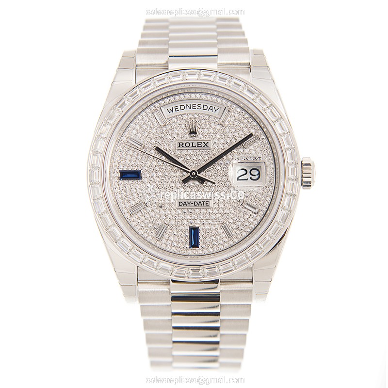 Rolex 228396TBR-0021 DAY-DATE Automatic 950 Platinum & Diamonds