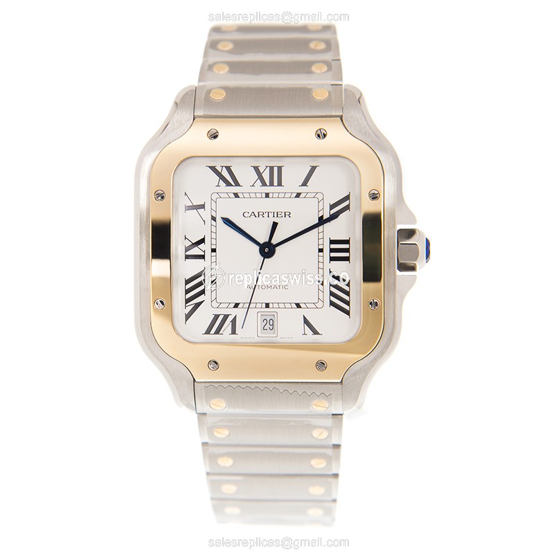 Cartier W2SA0006 SANTOS DE CARTIER Automatic 18kt Gold & Steel