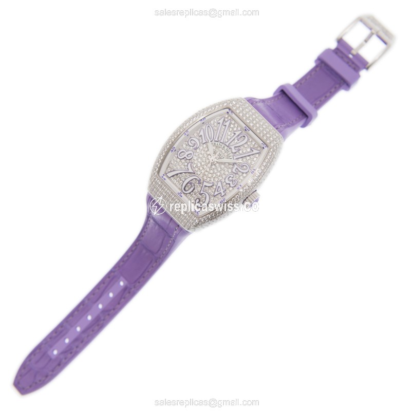 Franck Muller V 35 SC AT FO D CD (AC.VL) VANGUARD Automatic Stainless Steel & Diamonds