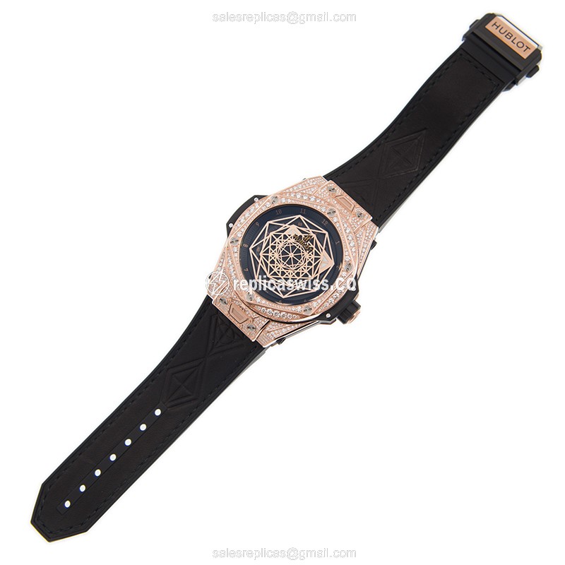 Hublot 415.OX.1118.VR.1704.MXM17 BIG BANG Automatic 18kt Rose Gold & Diamonds