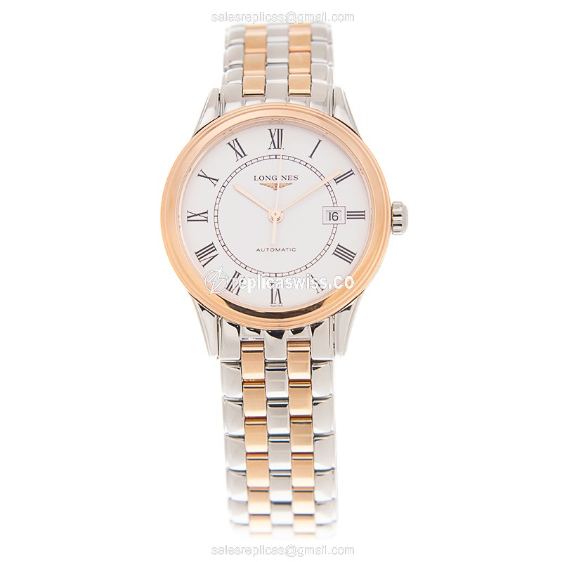 Longines L4.374.3.91.7 FLAGSHIP Automatic 18kt Rose Gold & Steel