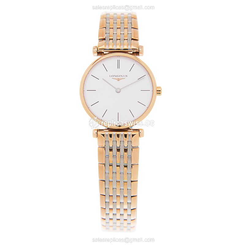 Longines L4.209.1.92.7 LA GRANDE Quartz 18kt Rose Gold & Steel