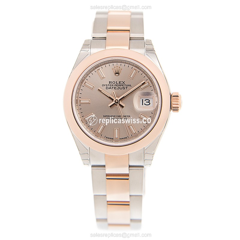 Rolex 279161SUNDUST_O LADY DATEJUST Automatic 18kt Rose Gold & Steel