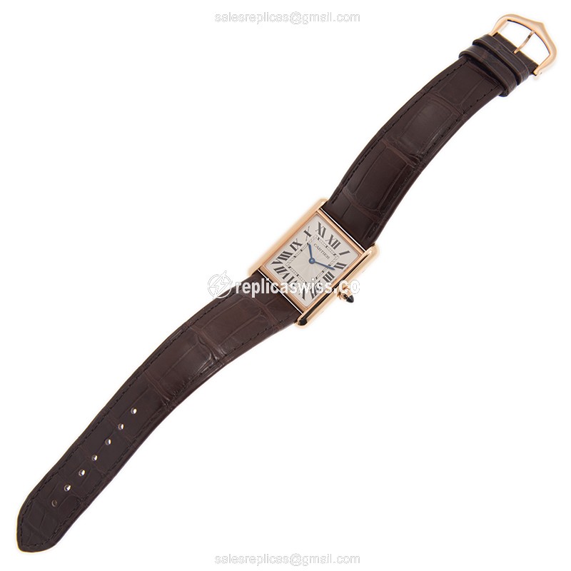 Cartier WGTA0011 TANK Manual Wind 18kt Rose Gold