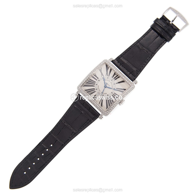 Franck Muller 6000 K SC DT R D (OG) MASTER SQUARE Automatic 18kt White Gold & Diamond