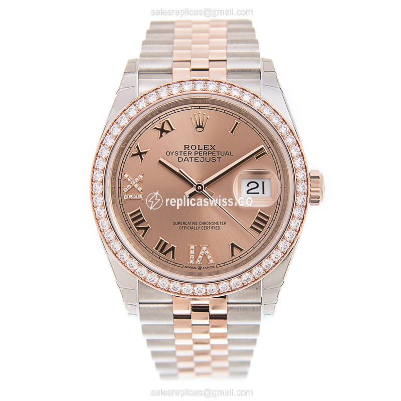 Rolex 126281RBR-0015 DATEJUST Automatic 18kt Rose Magic & Diamond