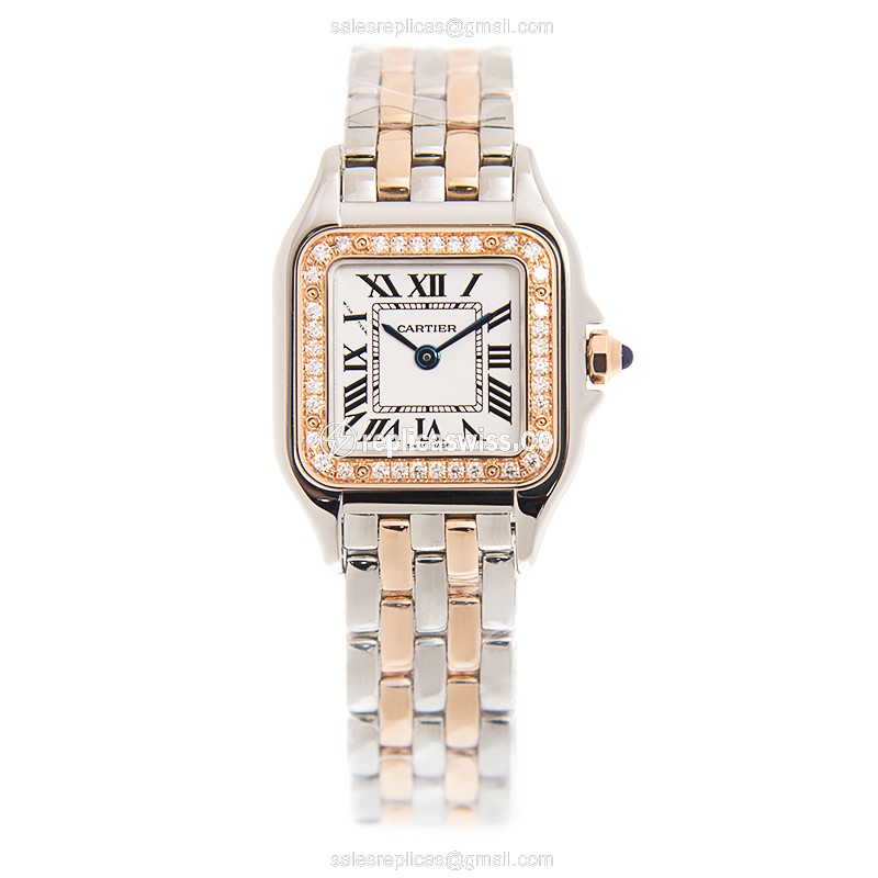 Cartier W3PN0006 PANTHeRE DE CARTIER Quartz 18kt Rose Magic & Diamond