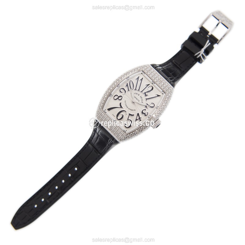 Franck Muller V 35 SC AT FO D (AC.NR) VANGUARD Automatic Stainless Steel & Diamonds