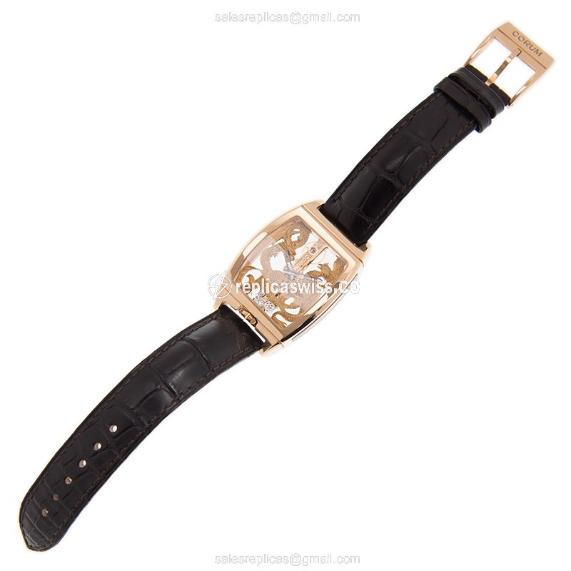 Corum 113.265.55/0002 DP55R GOLDEN BRIDGE Manual Wind 18kt Rose Gold