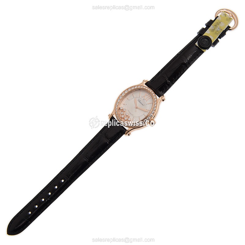 Chopard 275362-5002 HAPPY SPORT Automatic 18kt Rose Gold & Diamonds