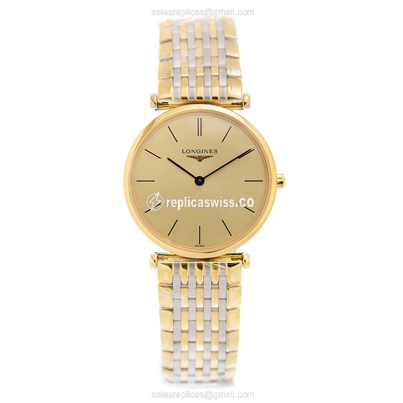 Longines L4.512.2.32.7 LA GRANDE Quartz 18kt Gold & Steel