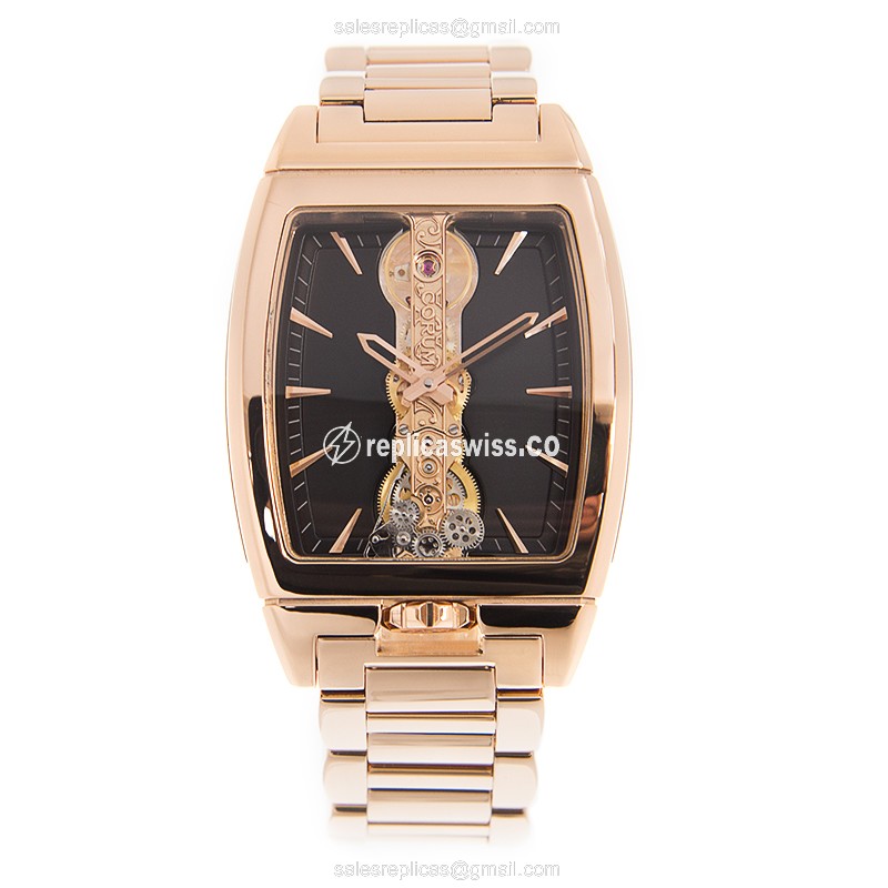 Corum 113.150.55/V100 FN02 GOLDEN BRIDGE Manual Wind 18kt Rose Gold