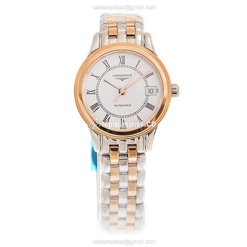 Longines L4.274.3.91.7 FLAGSHIP Automatic 18kt Rose Gold & Steel