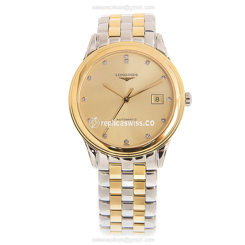Longines L4.974.3.37.7 FLAGSHIP Automatic Gold-Plated & Stainless Steel
