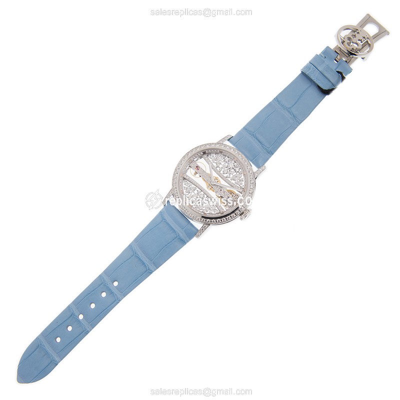 Corum 113.000.69/0F06 DG99G GOLDEN BRIDGE Manual Wind 18kt White Gold & Diamond