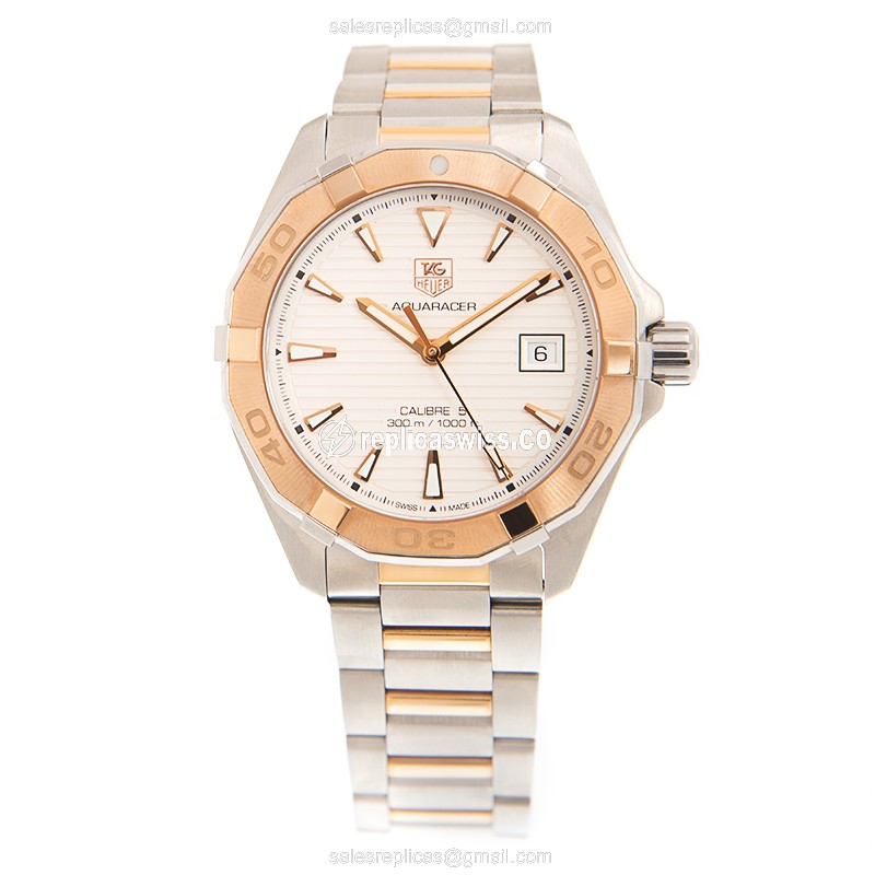 Tag Heuer WAY2150-BD0911 AQUARACER Automatic 18kt Rose Gold & Steel
