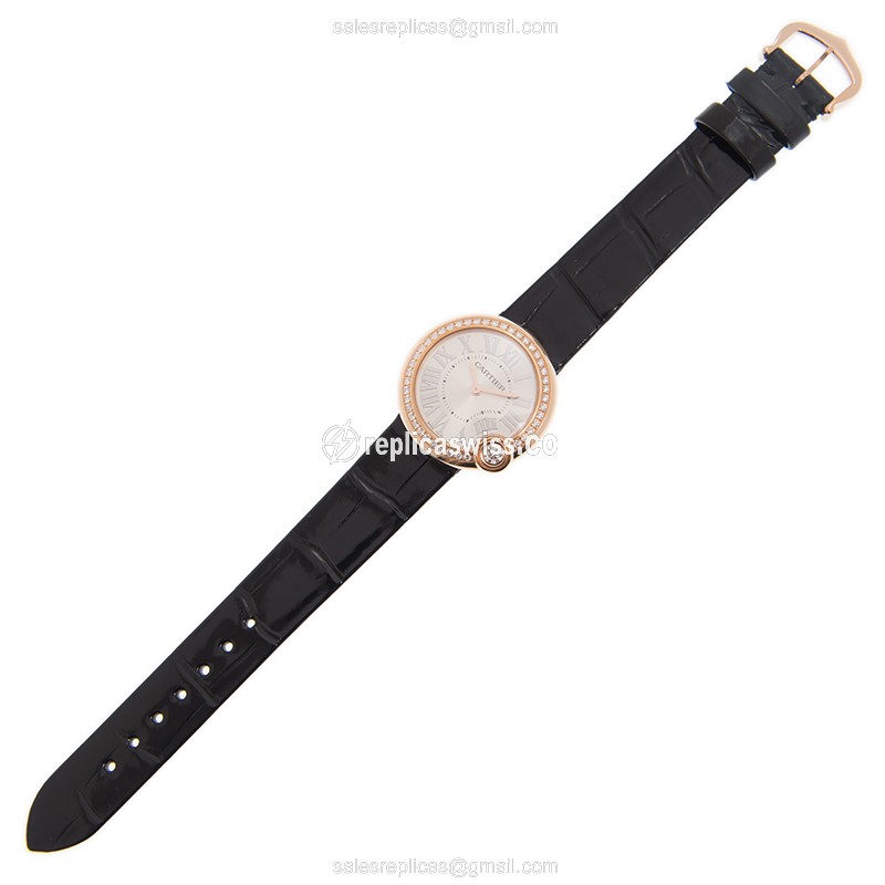 Cartier WJBB0005 BALLON BLEU Automatic 18kt Rose Gold & Diamonds