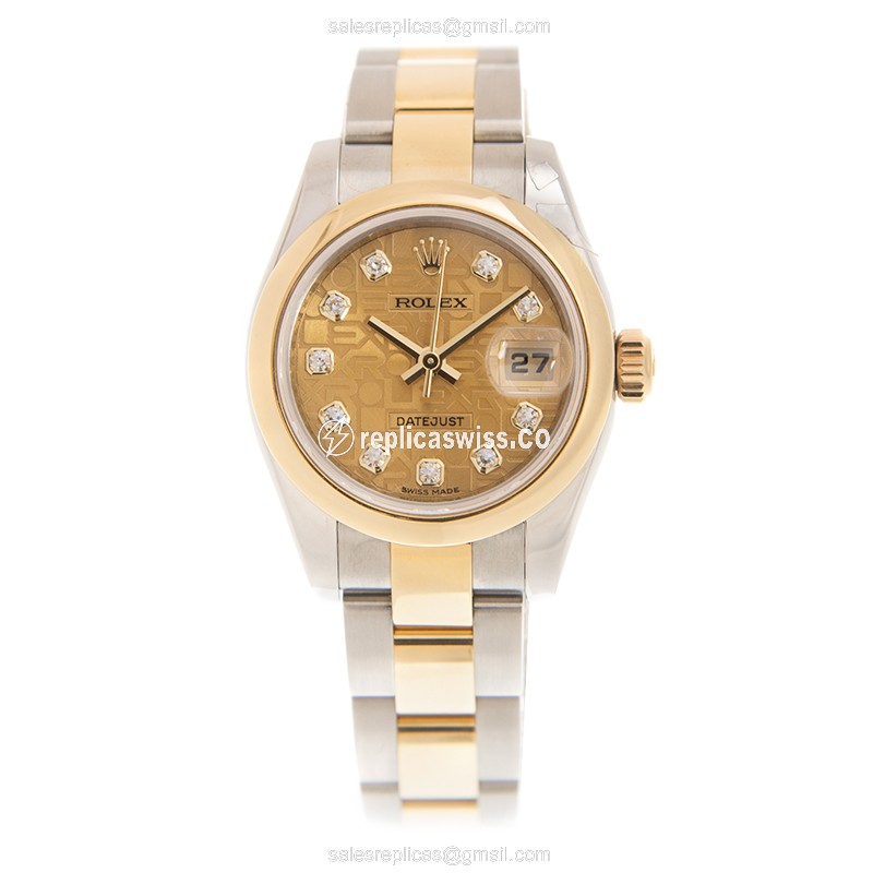 Rolex 179163GCHJUB_O LADY DATEJUST Automatic 18kt Gold & Steel
