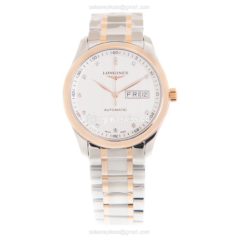 Longines L2.755.5.97.7 MASTER Automatic 18kt Rose Gold & Steel